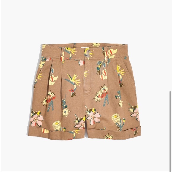 EUC Madewell pleated shorts in Hawaiian Hideaway - Picture 3 of 5